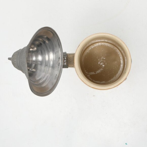 Vintage Western Germany Beer Stein Pewter Lid Stonewear Bavarian German Tavern - Picture 7 of 9